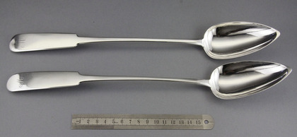 Scottish Provincial Silver Gravy Spoons (Pair) - Robert Keay, Perth